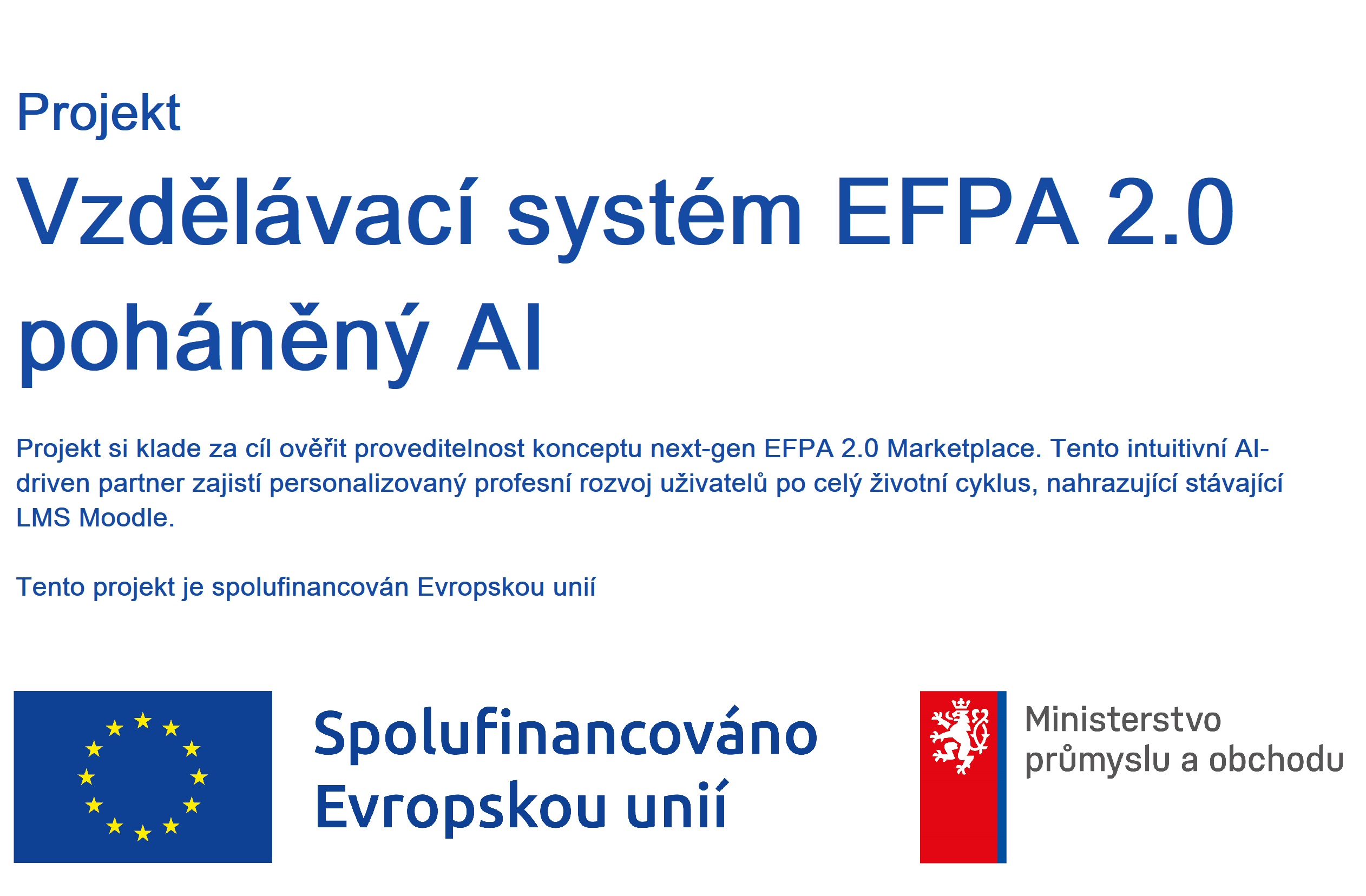 Vzdělávací systém EFPA 2.0 poháněný AI